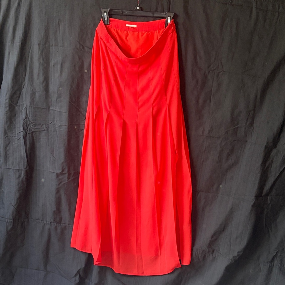 Halogen Vibrant Orange Maxi Skirt